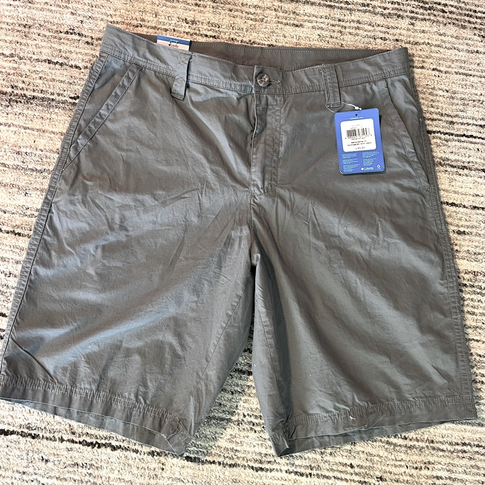 Mens Columbia shorts. Gray. Never worn. New with tags